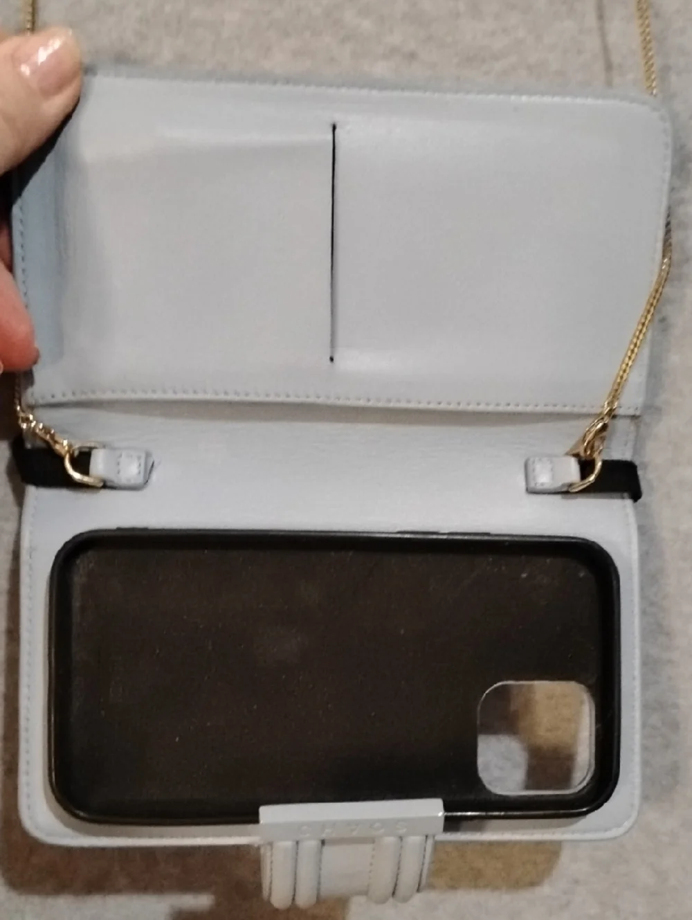 Fendi X Chavos Stain Metal iPhone Case Powder Blue. - Picture 4 of 8